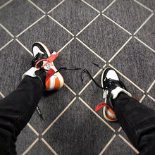 Air Jordan 1 Off-White Black Orange High-Top Sneakers