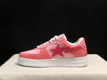 BAPE Sta Low-Top Sneakers Pink and White