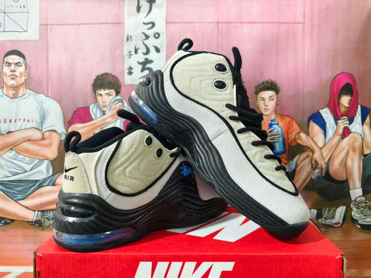 Nike Air Penny 2 Stüssy Beige Black Sneakers