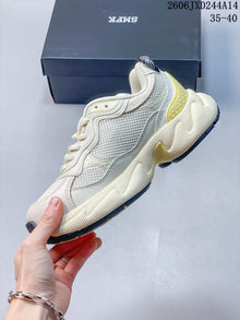 SMFK Future Ripple Low-Top Sneakers, Ivory and Black