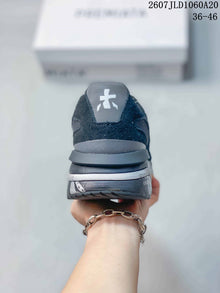 Premiata Lander Trainers Black and Gray 712800TIT