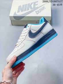 Nike Air Force 1 ’07 Low White Navy Turquoise Sneakers