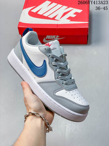 NikeCourt Borough 2 Low Sneakers, White and Blue