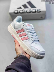 adidas Entrap White and Pink Retro Sneakers GW5499