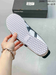 Onitsuka Tiger Mexico 66 White and Navy Sneakers 06LY1001A