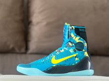 Nike Kobe 9 High Basketball Shoes Blue Yellow Picasso