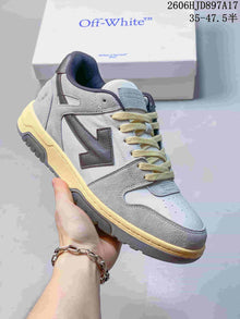 Off-White Low-Top Sneakers in White and Grey