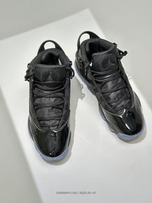 Jordan 6 Black High-Top Sneakers with Translucent Outsole