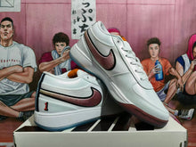 Nike Court Low-Top Sneakers White Burgundy