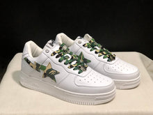 BAPE Bape Sta Low Sneakers White Green Camo