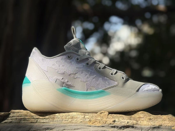 Jordan 39 Basketball Sneakers Gray Lavender Teal