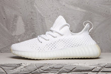 Yeezy 350 V2 White Knit Sneakers