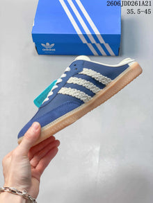 adidas Samba Mule Sneakers Blue and Cream JDD261A21