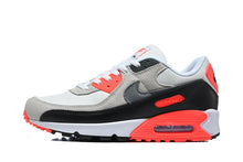 Nike Air Max 90 Sneakers Grey Black Bright Crimson