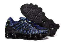Nike Shox TL Blue and Black Patterned Sneakers