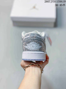 Jordan Air Jordan 1 Low Sneakers White Silver 2607JYD1159A19