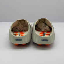 Nike Beige Slip-On Sandals with Orange Sole Details