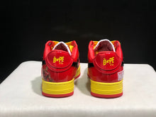BAPE Bape Sta Low-Top Sneakers Red Yellow Black