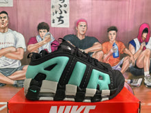 Nike Black and Green Sneakers