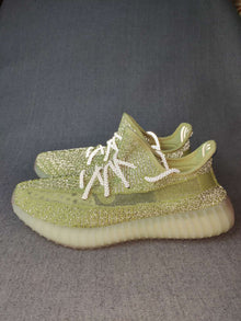 Yeezy 350 V2 Knit Sneakers Green Glow