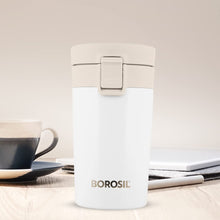 Borosil Coffeemate 300 ML Vacuum Insulated Stainless Steel Travel Mug | 8 Hours Hot and 14 Hours Cold | 1 Pc