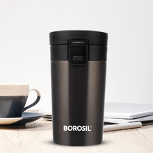 Borosil Coffeemate 300 ML Vacuum Insulated Stainless Steel Travel Mug | 8 Hours Hot and 14 Hours Cold | 1 Pc