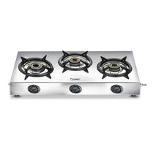 Prestige Perfect Plus Stainless Steel 3 burner Gas Stove | Silver