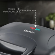 Prestige PGMFD 800 Watt Grill Sandwich Maker with Non-Stick Grill Plates | Black