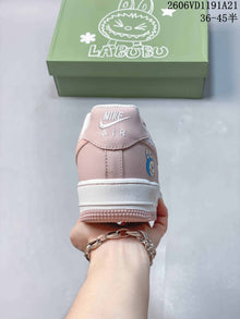 Nike Air Force 1 Low '07 x Labubu Pink White Sneakers