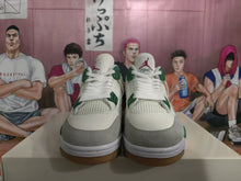 Jordan White Green Basketball Sneakers 36-48.5