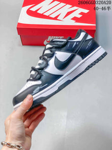 Nike Dunk Low Retro DIY Custom Sneakers, Black and White