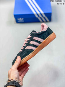 adidas Originals Gazelle Indoor Sneakers, Black and Pink
