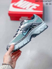Nike Air Max Moto 2K Sneakers Silver Teal and Black