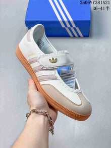 Adidas Samba Jane Mary Jane Sneakers White and Beige