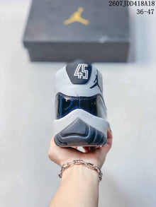 Jordan Air Jordan 11 Retro High-Top Sneakers Navy Grey 2607JDD418A18