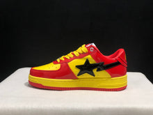 BAPE Bape Sta Low-Top Sneakers Red Yellow Black