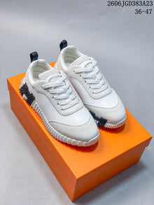 Hermès Low-Top Sneakers with Ribbed Sole