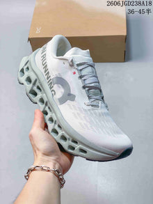 On Cloudmonster White Running Sneakers 611280ASRRY