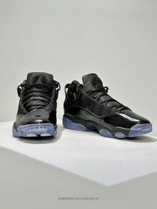 Jordan 6 Black High-Top Sneakers with Translucent Outsole