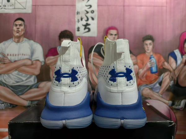 Under Armour Curry 6 Basketball Shoes White Blue