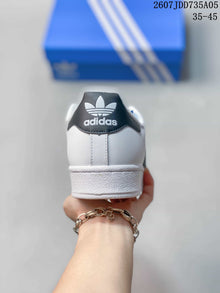 Adidas Superstar White Black Shell-Toe Sneakers