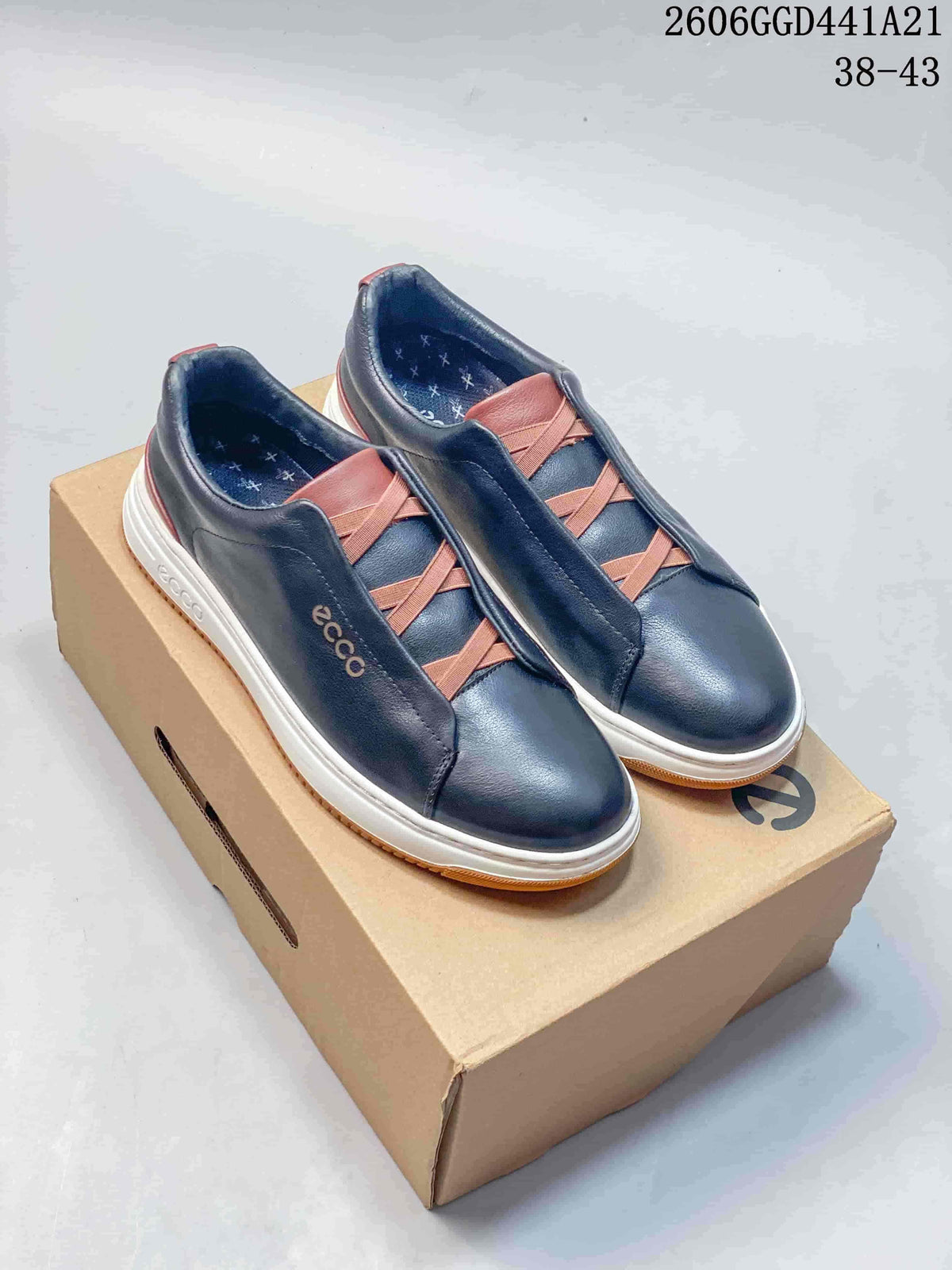 ECCO Casual Sneakers in Navy or White, Style 2606GGD441A21