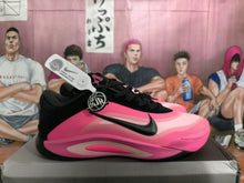 Nike Black and Pink Basketball Sneakers
