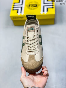 Onitsuka Tiger Mexico 66 Low-Top Sneakers in Cream and Green