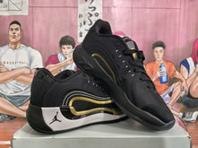 Jordan Black White Gold Basketball Sneakers