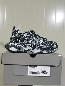 Balenciaga Track 3.0 Graffiti Sneakers Black White 542436