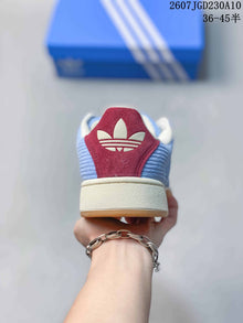 Adidas Superstar II Sneakers Blue and Burgundy