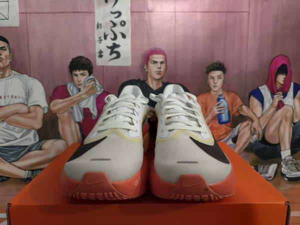 Nike ZoomX Running Shoes White and Coral