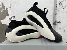 adidas Black and White Low-Top Sneakers with Red Accents