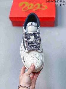 Nike SB Dunk Low LV Monogram White Navy Sneakers 2607ND1604A14